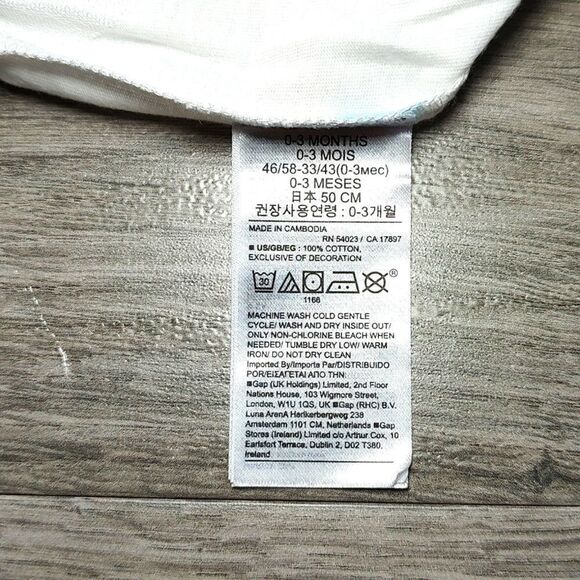 New With Tag‎ Baby Gap 100% Organic Cotton Size 0-3 Months Pull-On Shorts - Picture 7 of 7